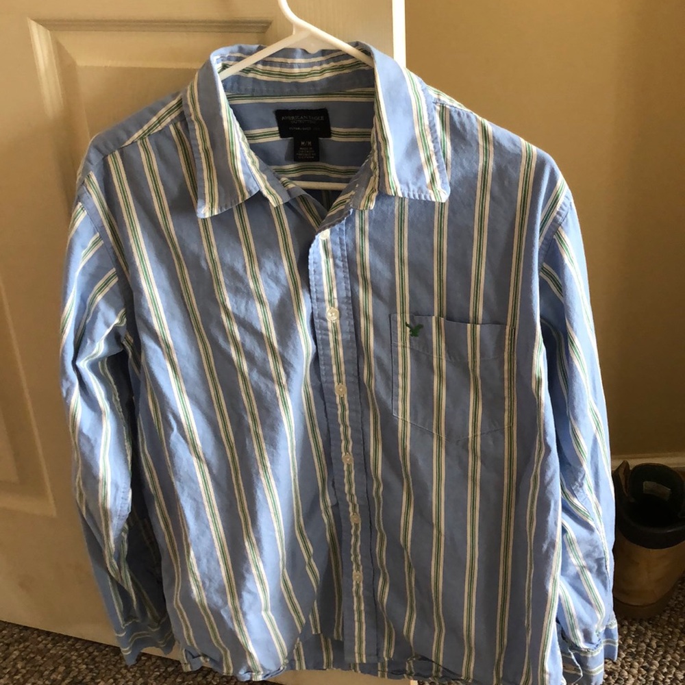 American Eagle striped button down